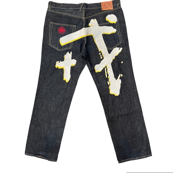 EVISU BIG LOGO DESIGNER JEANS🎶 - Picture 1 of 2
